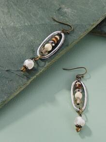 Ball Decor Drop Earrings - Multicolor - View 2