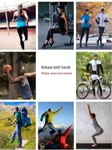 1入組耳機洞細節防水跑步包 - 黑色 - 查看 7