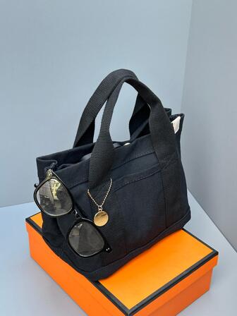 กระเป๋าผ้าแคนวาส ความจุขนาดใหญ่ กระเป๋าอาหารกลางวันสำหรับผู้หญิง กระเป๋าถือแบบเป็นชั้น ๆ แฟชั่นกระเป๋าโทรศัพท์ขนาดเล็ก, กระเป๋าสะพายข้างแฟชั่นผู้หญิงลายหนังเทียม มีสายปรับได้ กระเป๋าญี่ปุ่นสไตล์ทันสมัย