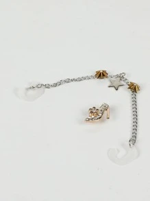 4 cái Trang trí chuỗi trang trí giày hình ngôi sao, Trang trí giày sành điệu cho guốc - Nhiều màu - Xem 2