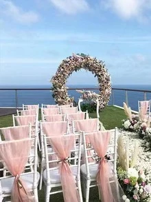 1入組素色花包裝纱线 - 白色 - 查看 4