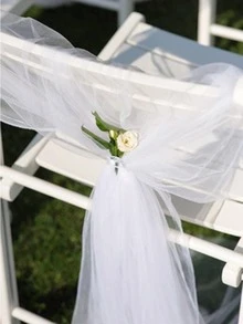 1入組素色花包裝纱线 - 白色 - 查看 8