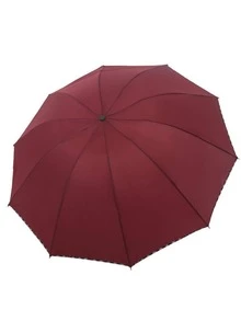1 pieza Paraguas liso - Burdeos - Ver 2