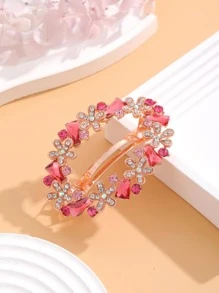 Kẹp tóc trang trí hoa đính đá - Nhiều màu - Xem 5