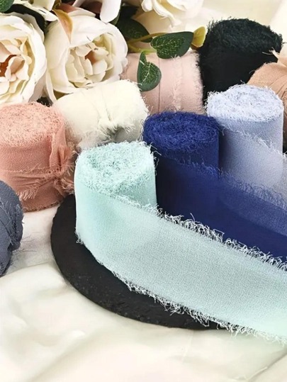 シフォンリボンチュールフラワーメッシュシフォンチュチュルルベ