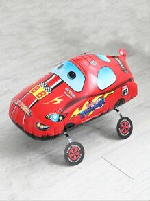 1 个 PE 气球，行走红色卡通汽车设计气球，婴儿淋浴生日派对装饰，圣诞节 - 紅色 - 查看 3