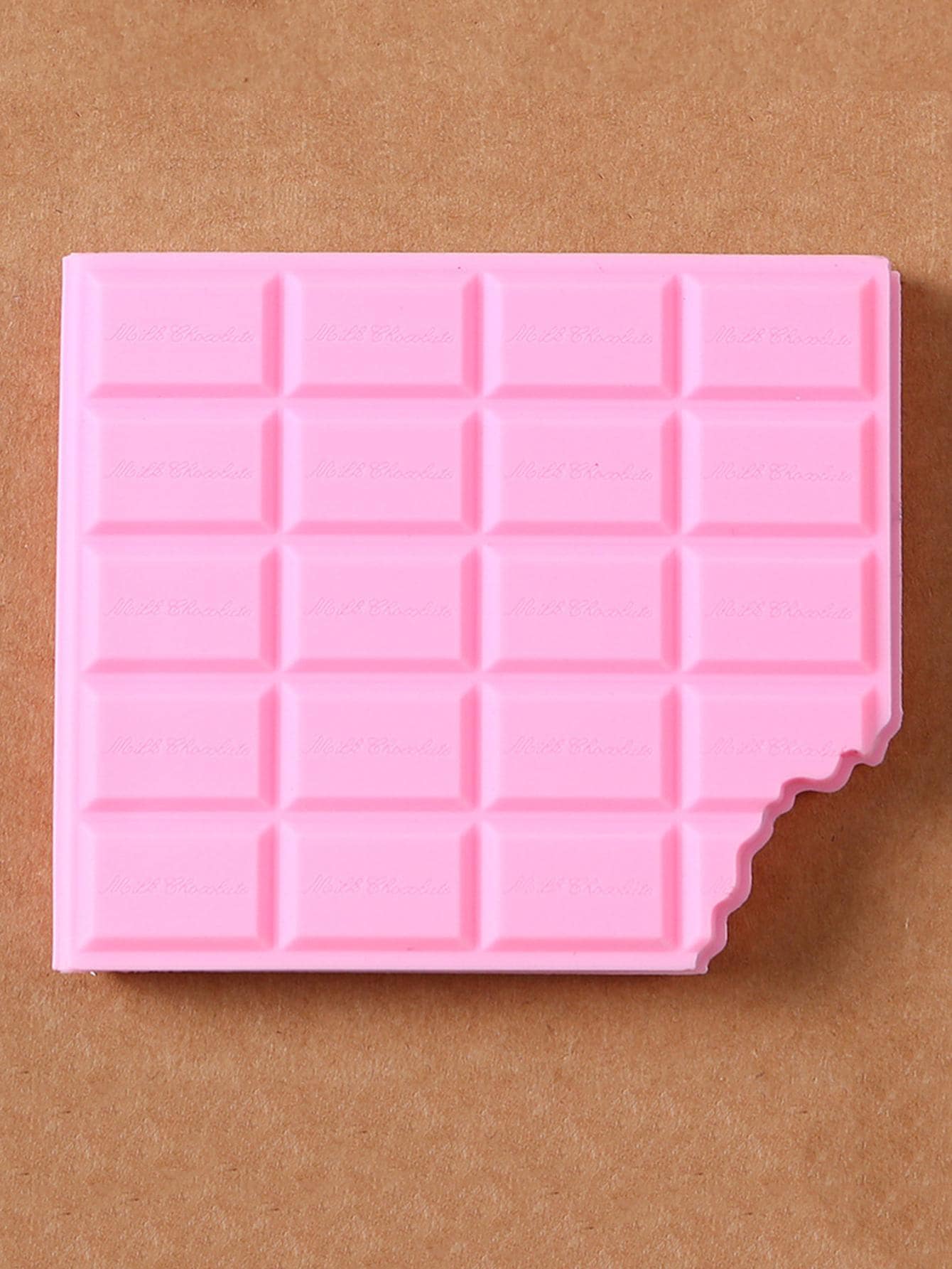 1入組巧克力設計便簽本，可愛便攜式學生便簽本 - 粉色 - 查看 1