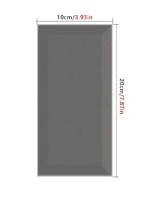 10pcs/set Oil-proof PVC Wallpaper, Modern Grey Waterproof Self Adhesive Wall Sticker For Kitchen - Grey - View 5