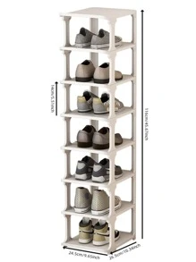 1入組塑膠鞋子收納架 - 白色 - 查看 2