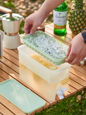 1入組PP多功能野營水瓶帶冰塊模具