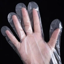 200pcs/box Disposable Clear Glove - Clear - View 4