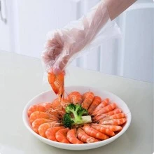 200pcs/box Disposable Clear Glove - Clear - View 1