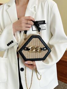 新款编织女士包时尚个性化单肩斜挎包手提包