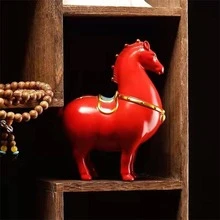 Horse Shaped Decorative Object - Red - View 3