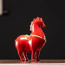 Horse Shaped Decorative Object - Red - View 6