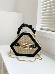 新款编织女士包时尚个性化单肩斜挎包手提包