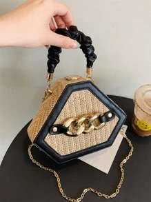 新款编织女士包时尚个性化单肩斜挎包手提包