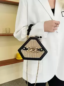 新款编织女士包时尚个性化单肩斜挎包手提包