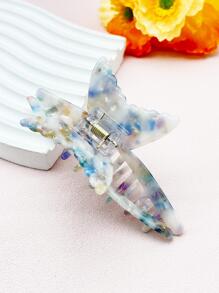 1入組女士醋酸米白色魚尾爪夾髮飾 - 彩色 - 查看 4