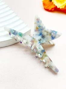1入組女士醋酸米白色魚尾爪夾髮飾 - 彩色 - 查看 1