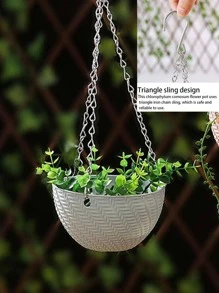 1pc Hanging Basket Storage Bag - Blue - View 1