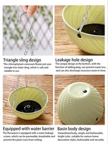 1pc Hanging Basket Storage Bag - Blue - View 5