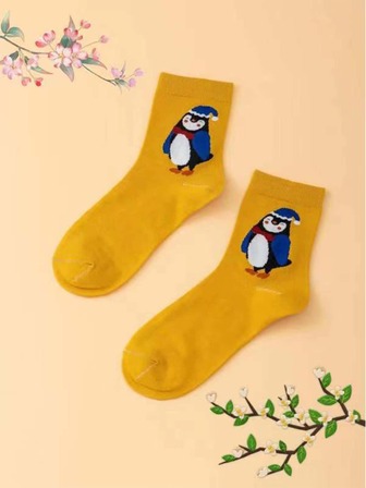 2 par julstrumpor till mitten av vaden, hudvänliga, mjuka, bekväma, andningsbara