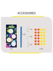 1set Plastic Shooting Game Toy Set, Funny Airgun Design Creative Toy For Kids - Blue - View 7