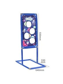 1set Plastic Shooting Game Toy Set, Funny Airgun Design Creative Toy For Kids - Blue - View 10