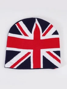 Mujer 1 pieza Sombrero de croché patrón de gato de unión de moda para vida diaria - Multicolor - Ver 2