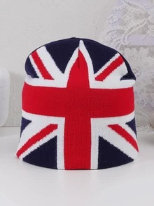 Mujer 1 pieza Sombrero de croché patrón de gato de unión de moda para vida diaria - Multicolor - Ver 4