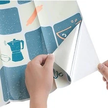 1pc Waterproof PVC Wall Sticker, Fashionable Letter Graphic Oil-proof Wall Decal For Kitchen - Multicolor - View 5