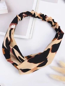 Banda de pelo con estampado - Verde Oscuro - Ver 4