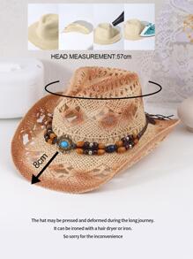 Trang trí hạt rỗng Mũ cao bồi rỗng - Nhiều màu - Xem 3