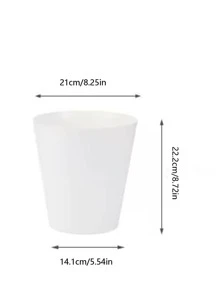 1 Thùng Rác Nhựa, Thùng Rác Trắng Bắc Âu Cho Hộ Gia Đình - trắng - Xem 7