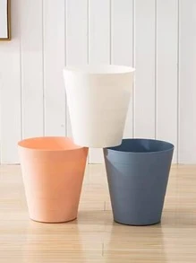 1 Thùng Rác Nhựa, Thùng Rác Trắng Bắc Âu Cho Hộ Gia Đình - trắng - Xem 6