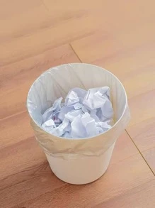 1 Thùng Rác Nhựa, Thùng Rác Trắng Bắc Âu Cho Hộ Gia Đình - trắng - Xem 2