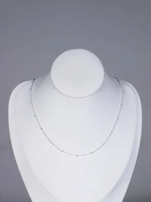 極簡純銀鏈條樣式項鍊