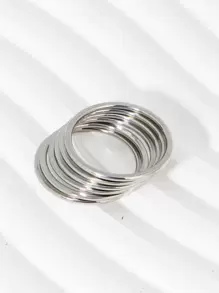 6pcs/set Minimalist Ring - 6-piece Set - View 3