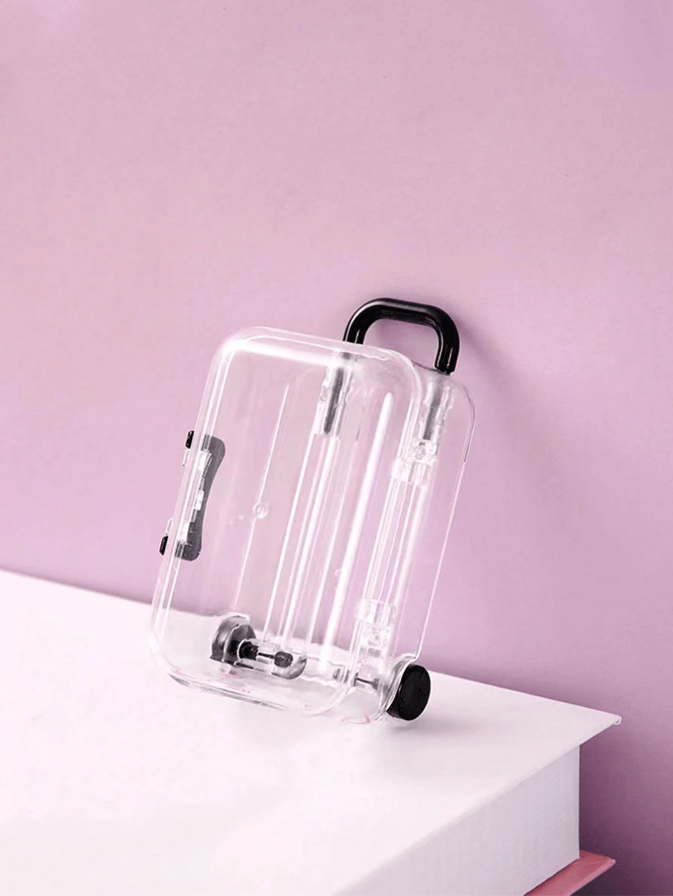 1 hộp đựng đồ trang sức di động trong suốt - Trong sáng - Xem 1