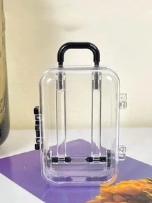 1 hộp đựng đồ trang sức di động trong suốt - Trong sáng - Xem 5