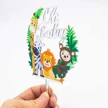 1pc Oh Baby Large Size Acrylic Cake Topper For Baby Shower - Multicolor - View 7