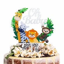 1pc Oh Baby Large Size Acrylic Cake Topper For Baby Shower - Multicolor - View 5