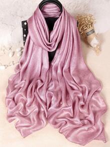 素色極簡圍巾 - 藕粉色 - 查看 3