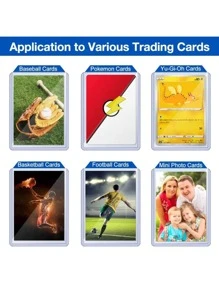 25pcs Large Size Vertical Transparent Photo Protective Covers For Star Albums, Small Cards And Postcards - Clear - View 5