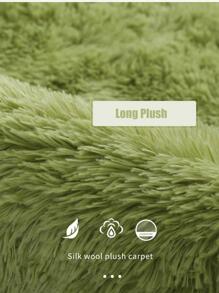 Soft Modern Large Shaggy Area Rug, Suitable For Bedroom, Living Room, Dorm, Home Decor, Fluffy Plush, Grass Green, Comfortable & Versatile, Ideal Decorative Carpet - Green - View 5