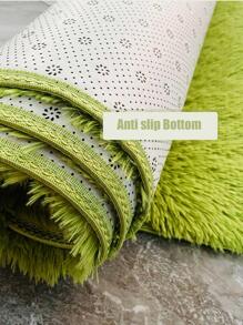 Soft Modern Large Shaggy Area Rug, Suitable For Bedroom, Living Room, Dorm, Home Decor, Fluffy Plush, Grass Green, Comfortable & Versatile, Ideal Decorative Carpet - Green - View 6