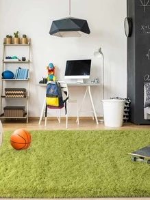 Soft Modern Large Shaggy Area Rug, Suitable For Bedroom, Living Room, Dorm, Home Decor, Fluffy Plush, Grass Green, Comfortable & Versatile, Ideal Decorative Carpet - Green - View 3