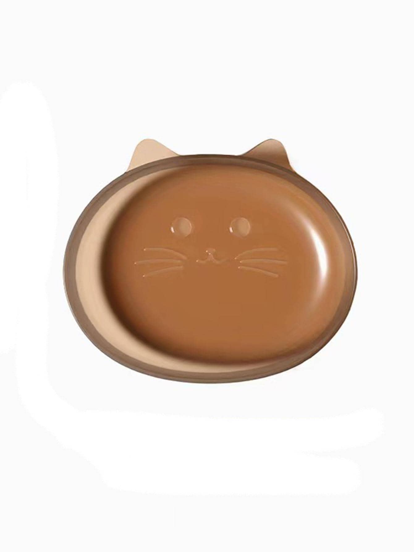 1入組卡通動物形狀餐飲盤子 - 棕色 - 查看 1