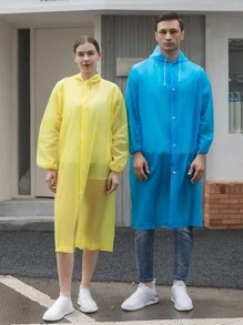 1入組抽繩連帽雨衣 - 綠色 - 查看 3